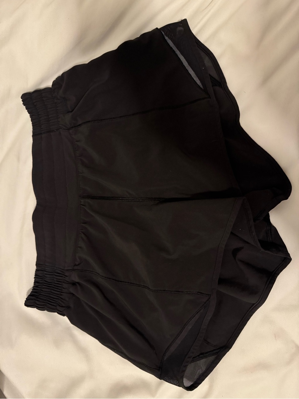 lululemon athletica Black High-Waist Run Shorts with Liner